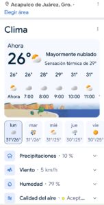 El clima este lunes