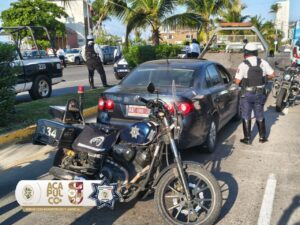 Asegura SSP Acapulco a dos personas por arrollar a elemento de la Policía Vial